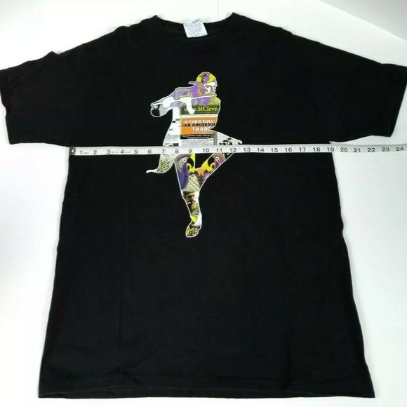 Ian Anderson Jethro Tull Thick As A Brick 2012 Tour Black 2-Sided T Shirt Sz(M) - Picture 5 of 7